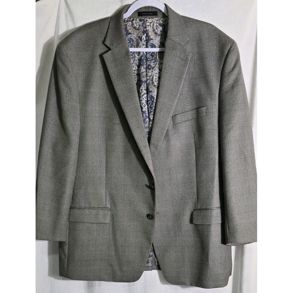 Lauren Ralph Lauren LRL Men's Blazer Gray 50R  Sports Coat Suit Jacket lined‎